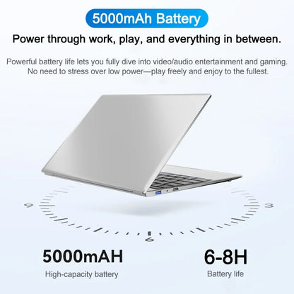 LENO 14.1" Ultra Slim Laptop 32GB 2TB Windows 11 Intel Core i7 8650U Gaming Computer PC Gamer office Notebook 1920*1080 HD