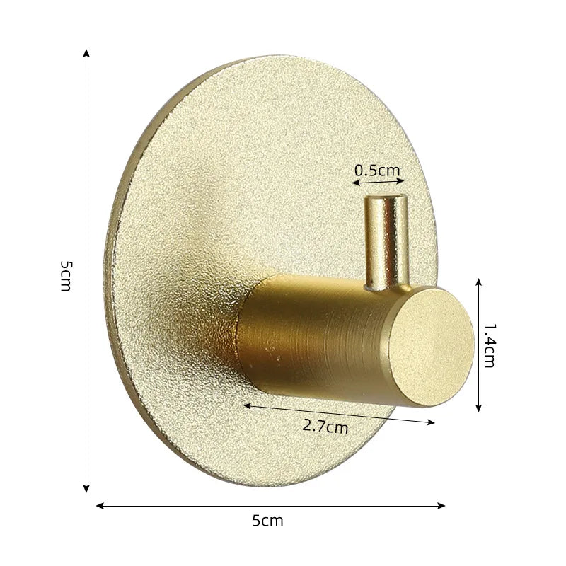 Adhesive Wall Hooks Towel Holder Door Key Cloth Coat Bathroom Robe Hanger Kitchen Hardware Rack Bag Hook Organizer For Hanging