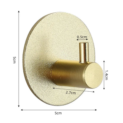 Adhesive Wall Hooks Towel Holder Door Key Cloth Coat Bathroom Robe Hanger Kitchen Hardware Rack Bag Hook Organizer For Hanging