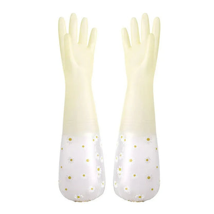 Waterproof Housework Cleaning Gloves Kitchen Cleaning Latex Household Dishwashing Laundry Gloves Wear Resistant Rubber Gloves