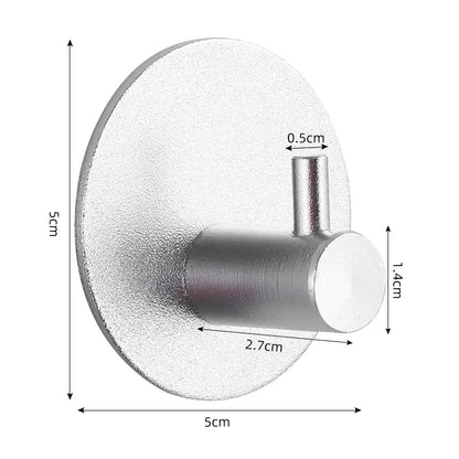 Adhesive Wall Hooks Towel Holder Door Key Cloth Coat Bathroom Robe Hanger Kitchen Hardware Rack Bag Hook Organizer For Hanging