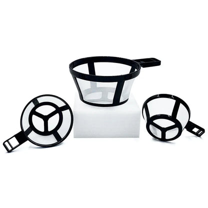Reusable Coffee Pot Filter Nylon Holder Mesh Basket Coffeeware Spoon Strainer Tea Brewer Strainer Home Kitchen Accessories 1PCS