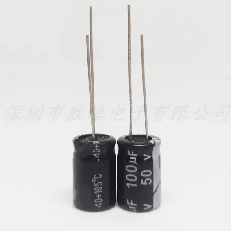 （50PCS）  50V100UF   Volume：8x12mm   High Quality  50V100UF   Aluminum Electrolytic Capacitors