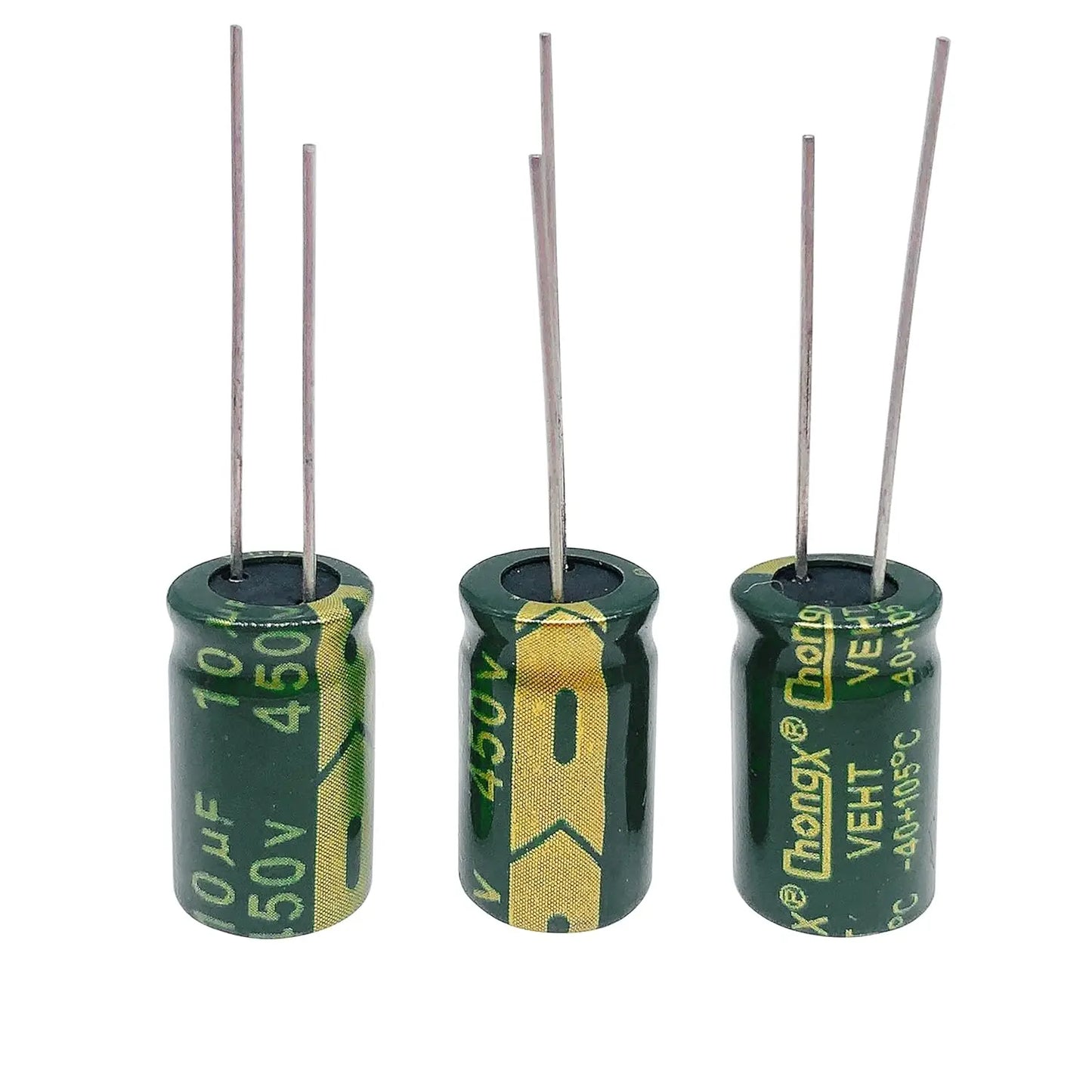 10/20pcs 450V 10UF Capacitor 10X17MM(0.39x0.67in) High Frequency Aluminum Electrolytic Capacitors for TV, LCD Monitor, Game