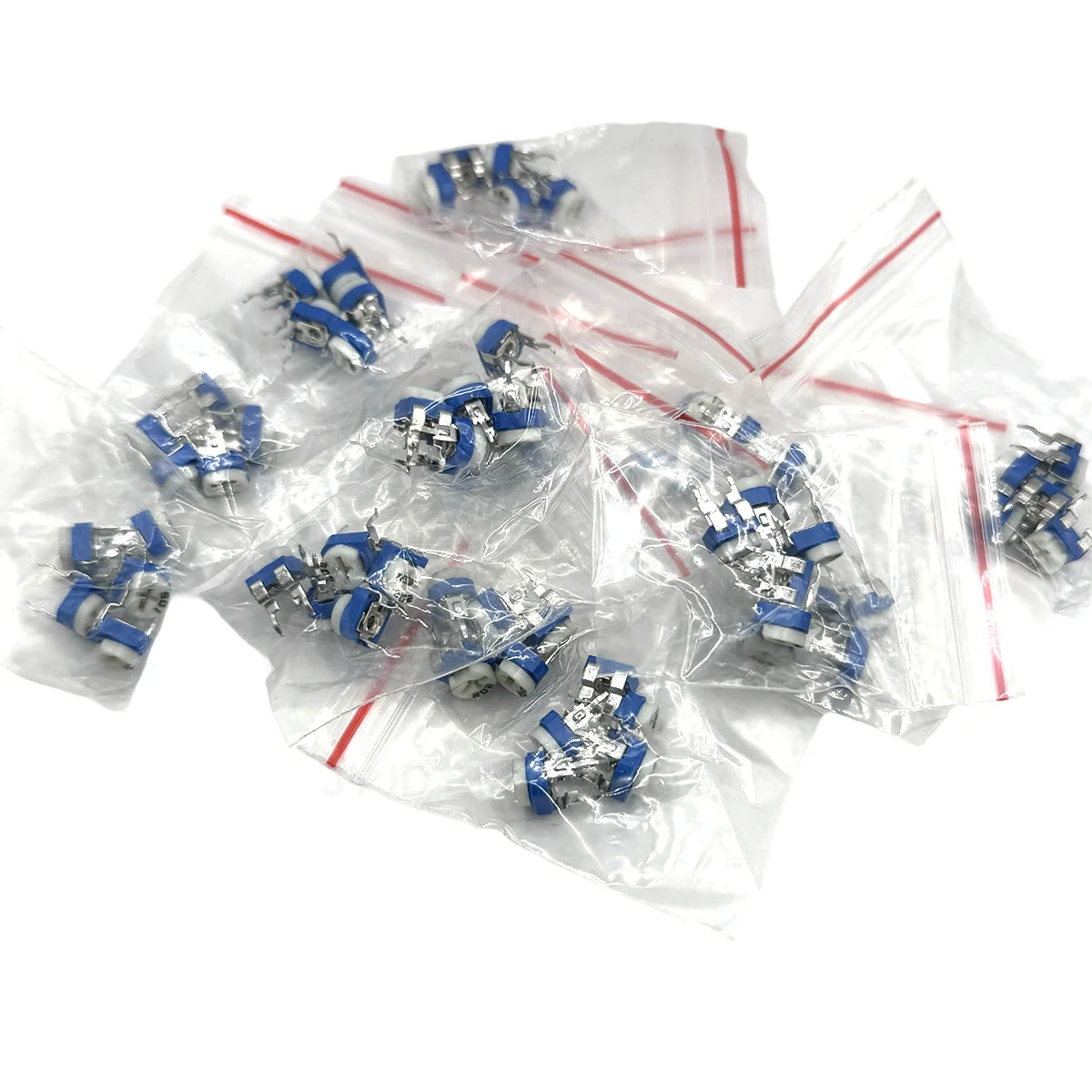 65PCS Trimmer Potentiometer RM065 Adjustable Resistance 100R~1M Potentiometers 1K 5K 10K 20K 50K 100K 500K 1M Variable Resistors