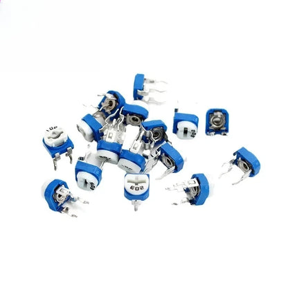 65PCS RM065 Trimmer Potentiometer Adjustable Resistance 100R~1M Variable Resistors 200 1K 2K 5K 10K 20K 50K 100K 200K 500K Ohm