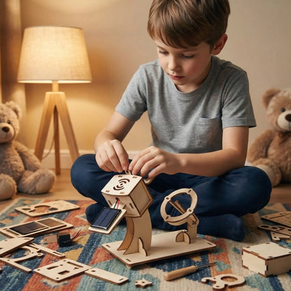 Children's solar energy science and education experiment Diy toys, hand-assembled models, science and education toy gifts