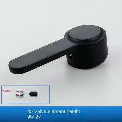 Black Faucet Switch Handle Mixing Valve Spool Handle Basin Kitchen Shower Hot and Cold Faucet Repair Accessories