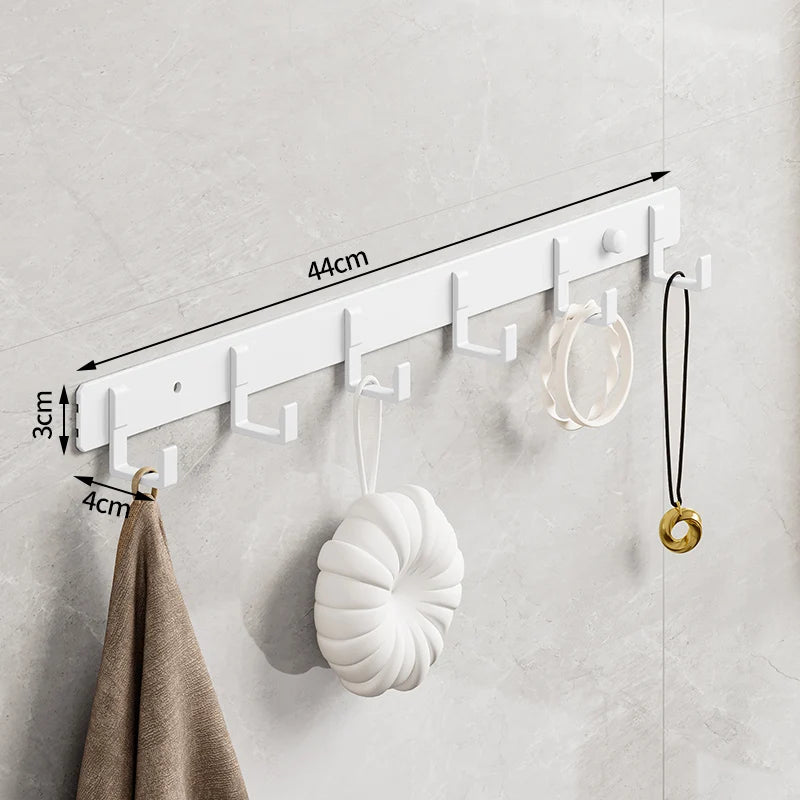 Hook White Towel Hook For Bathroom Clothes Coat Hook Bedroom Robe Hook Livingroom Kitchen Accessori