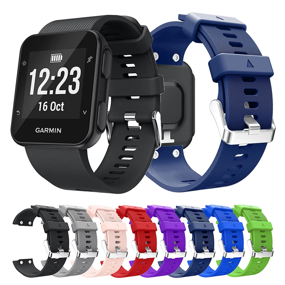 Silicone Watchband Strap For Garmin Forerunner 35 Bracelet Wristband Smart Watch Band