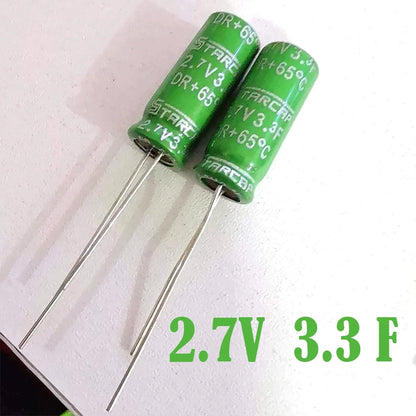 (10PCS)2.7V 1F 3F 3.3F 5F 7F Supercapacitor /Super Faraday capacitor 8x12mm 8X20MM 8X25MM 8X30MM