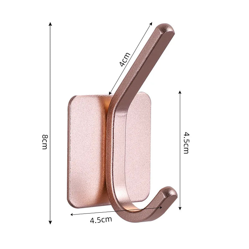 Adhesive Wall Hooks Towel Holder Door Key Cloth Coat Bathroom Robe Hanger Kitchen Hardware Rack Bag Hook Organizer For Hanging