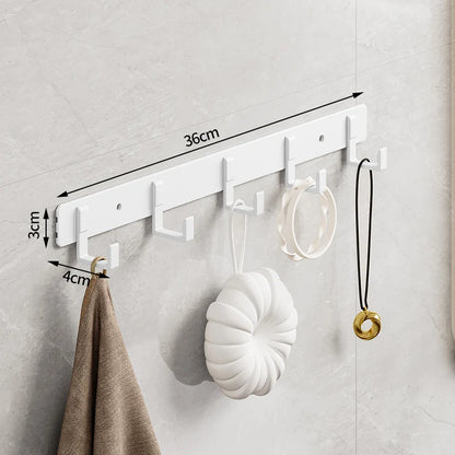 Hook White Towel Hook For Bathroom Clothes Coat Hook Bedroom Robe Hook Livingroom Kitchen Accessori
