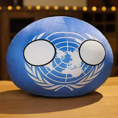Newest 10cm 68 Styles Country Ball Plush Toy Polandball Pendant Country Flag Ball Gifts for Children Kazakhstan Countryball Stuf