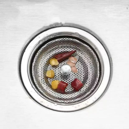 Waste Plug Sink Strainer Stainless Steel Basin Drain Filter Shower Floor Sewer Mesh Hair Catcher Kitchen Bathroom Accessories