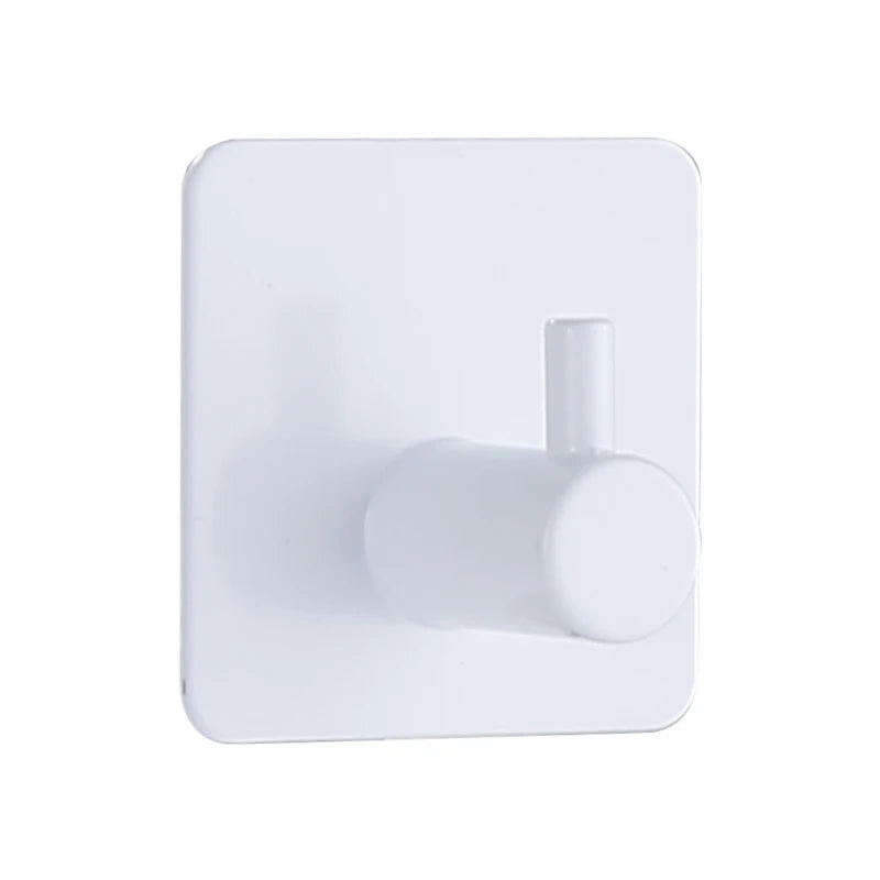 Adhesive Wall Hooks Towel Holder Door Key Cloth Coat Bathroom Robe Hanger Kitchen Hardware Rack Bag Hook Organizer For Hanging