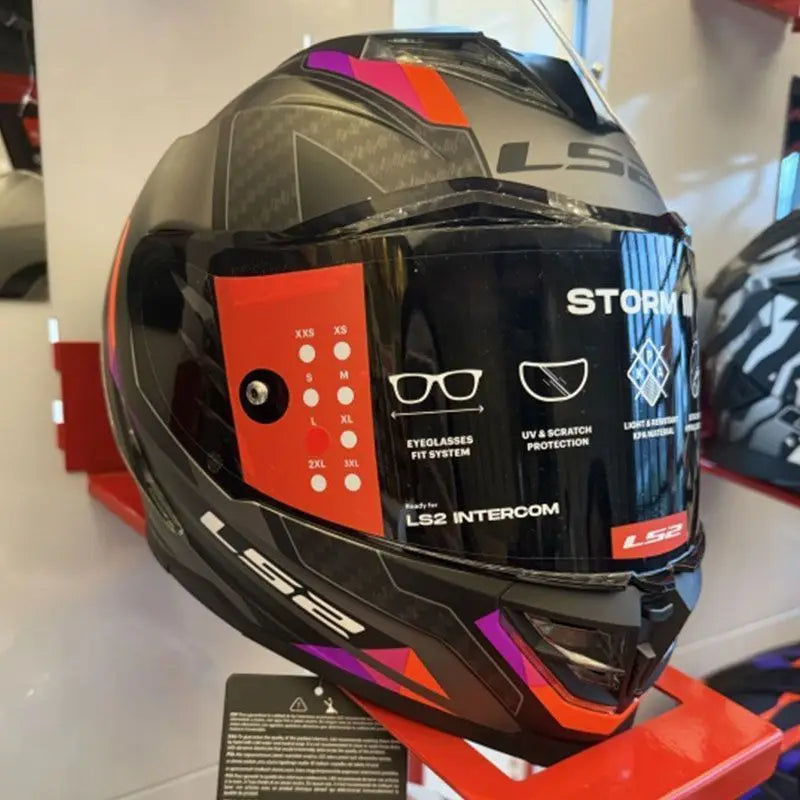 LS2 FF818 Motorcycle Helmet Full Face Double Lens Off-road Racing Helmet Men Breathable Cascos Para Moto DOT Casco Moto