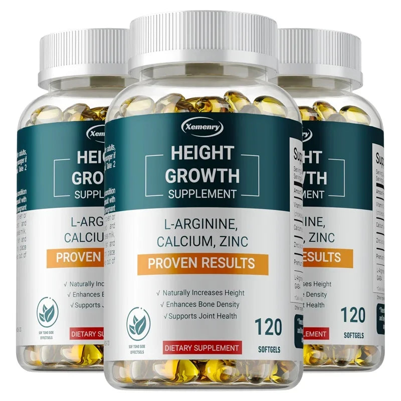 Height Growth Supplements - Supports Bone and Joint Health, Natural Height Growth, Promotes Absorption, and Boosts Immunity