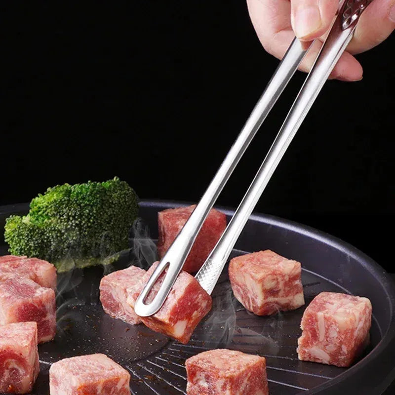 Stainless Steel Kitchen Tongs Clips Barbecue Tongs BBQ Grill Meat Tongs Cooking Tweezers for Food Utensils Kitchen Accessories