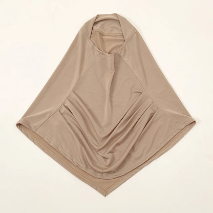 2/Pcs Crystal Hemp Wrinkle Hijab Instant Hijab Muslim Innerscarf For Woman Under Cap Hat Lady Solid Soft Headscarf Modal Jersey