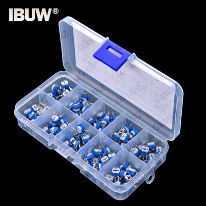 10Values 500R-200K 100PCS RM063 Variable Resistor KIT 1K 10K 100K 1M 2K 20K 200K 5K 50K 500R