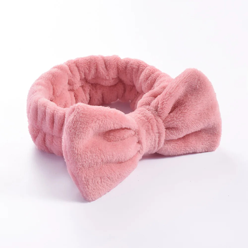 1/2/3Pcs Face Wash Absorbent Wristband Headband Hair Accessories Set Women Girls Coral Fleece Hair Bands Cuff Waterproof Bands