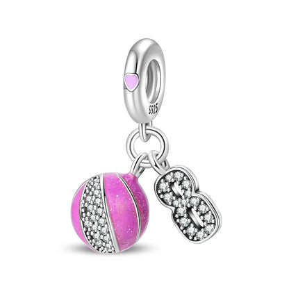 Passionate 925 Silver Dumbbell Badminton Soccer Sport Charms Beads Fit Pandach 925 Original Bracelet DIY Jewelry Graduation Gift