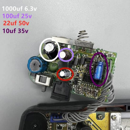 Capacitors For Sega Gamegear Gg Motherboard Capacitors Repair Replacement