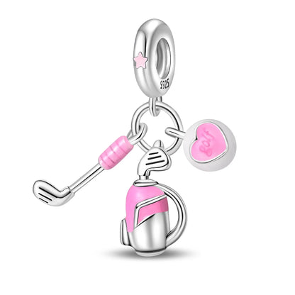 Passionate 925 Silver Dumbbell Badminton Soccer Sport Charms Beads Fit Pandach 925 Original Bracelet DIY Jewelry Graduation Gift