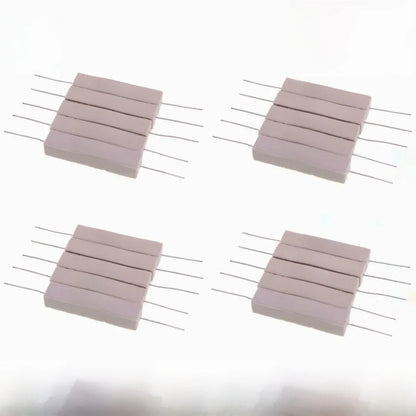 10Pcs,10W Ceramic Cement Resistor 5% In A Pack 0.1R 0.22 0.33 0.5 Ohm 6.8K 0.25R 0.5R 3R 12R 100R 1K 10K Non-inductive Resistors