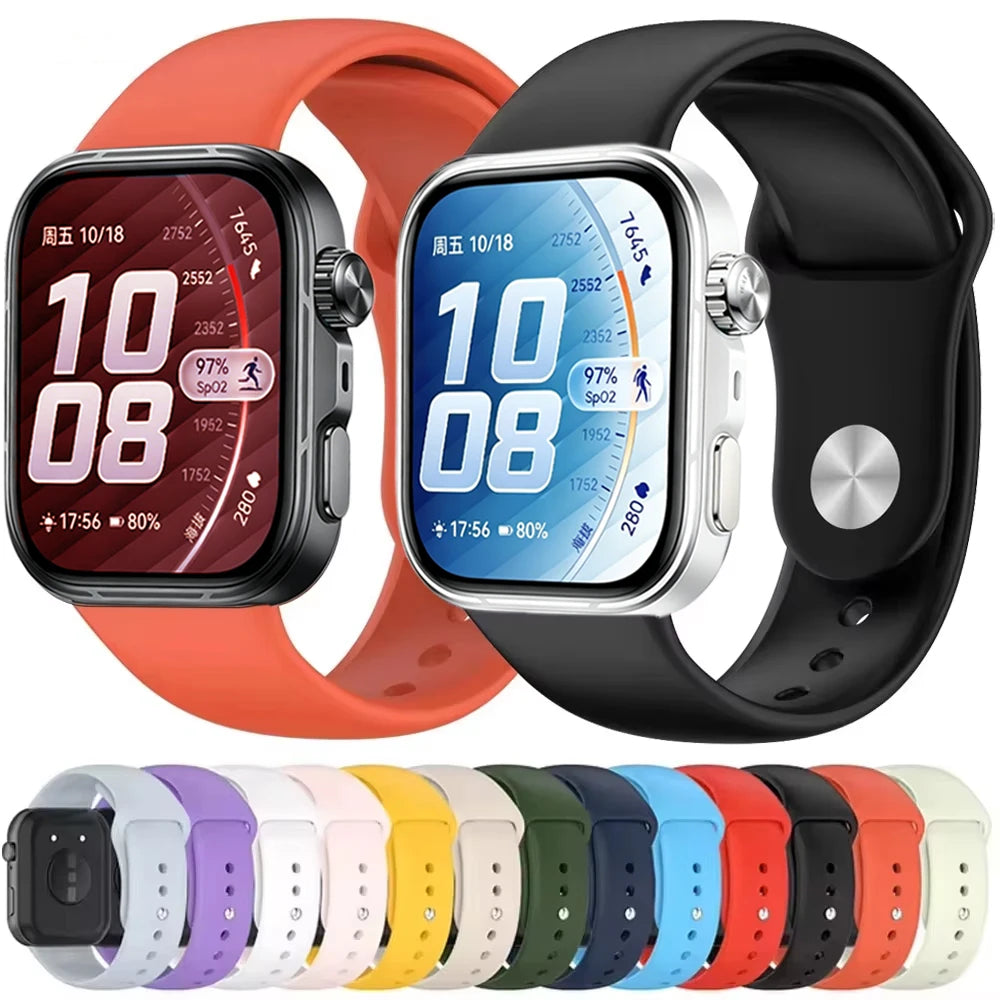 Silicone Strap for Huawei Watch Fit 3/4/5 Sports Breathable Wristband Replacement Wristband for Huawei Watch Fit 4/5 Pro band