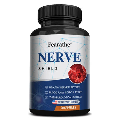 Nerve Support Supplement - B Vitamins, Supports Nerve & Brain Function, Neurotransmitters, Blood Circulation & Joint Health
