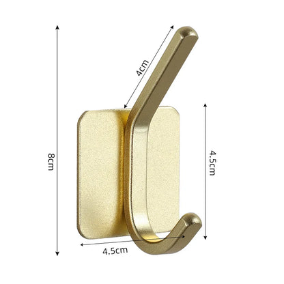 Adhesive Wall Hooks Towel Holder Door Key Cloth Coat Bathroom Robe Hanger Kitchen Hardware Rack Bag Hook Organizer For Hanging