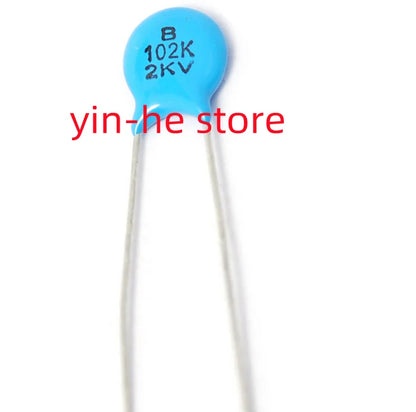 50PCS 102K 2KV/102 1000PF 1nF 2000V High pressure ceramics capacitors 102k 2kv / 102 1000pf 1nf 2000v