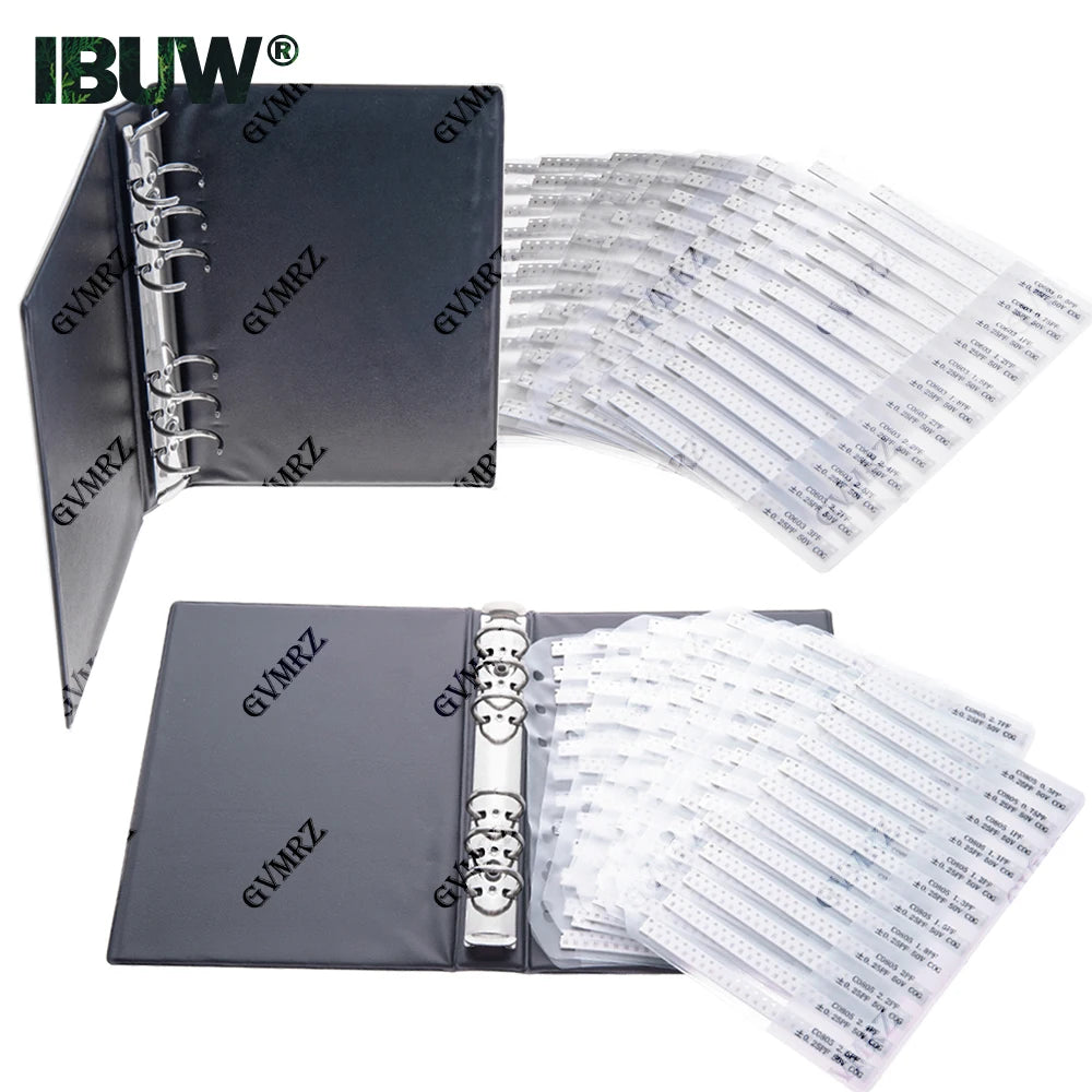 Capacitors Kit SMD Capacitor Sample Book 0201 0402 0603 0805 1206 Assortment Pack DIY