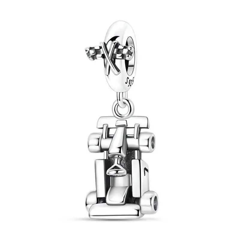 Passionate 925 Silver Dumbbell Badminton Soccer Sport Charms Beads Fit Pandach 925 Original Bracelet DIY Jewelry Graduation Gift