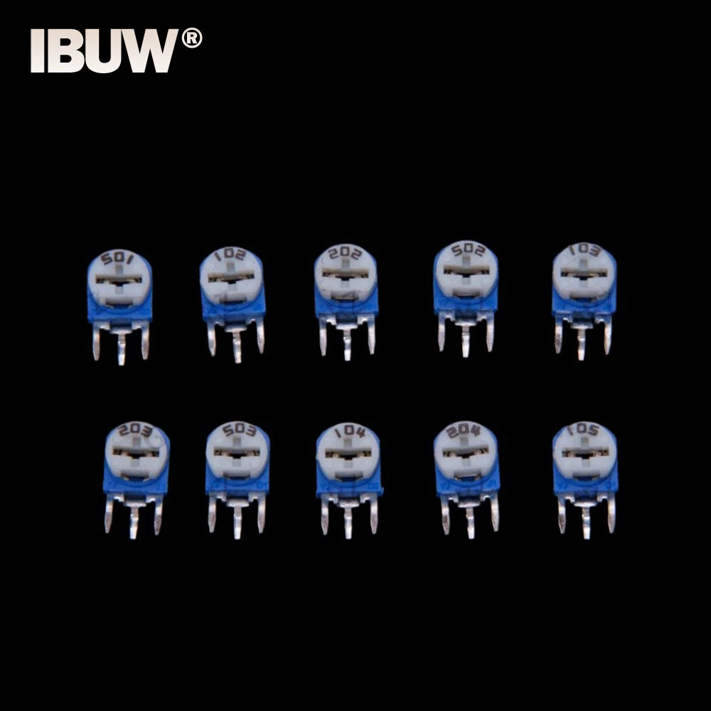 10Values 500R-200K 100PCS RM063 Variable Resistor KIT 1K 10K 100K 1M 2K 20K 200K 5K 50K 500R