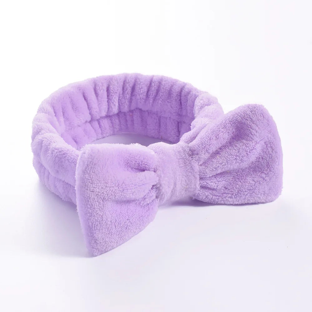 1/2/3Pcs Face Wash Absorbent Wristband Headband Hair Accessories Set Women Girls Coral Fleece Hair Bands Cuff Waterproof Bands