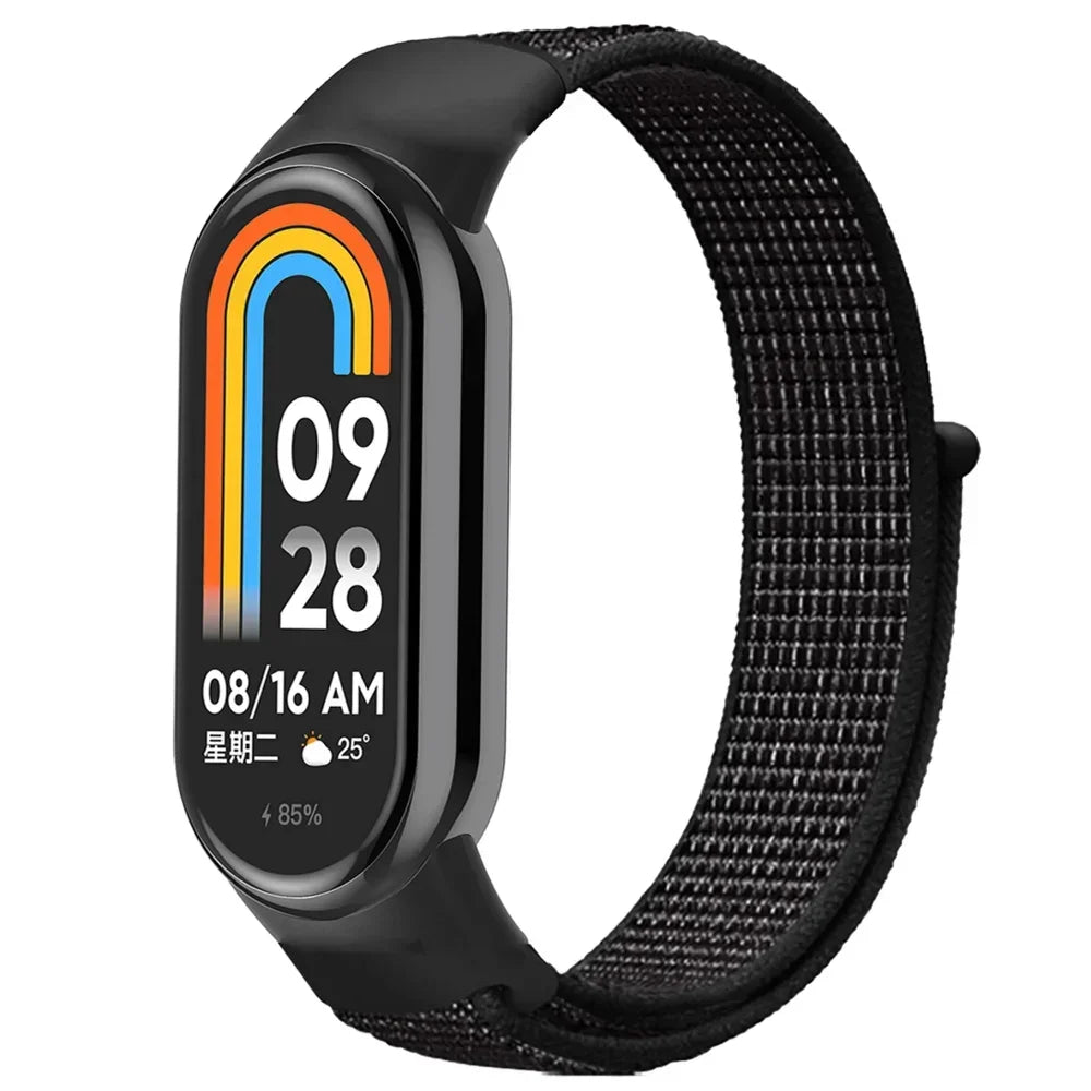 Nylon Loop Strap For Xiaomi Mi Band 10 Smart Watch Belt Wristband Breathable Watchband Correa For Mi Band 9/8 Strap Accessories
