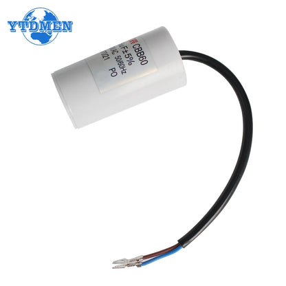 1PCS CBB60 Capacitor 450V AC Motor Run Capacitors 4/5/6/8/10/12/14/15/16/18/20/30/35/40/50/60UF for Washing Machine, Water Pump