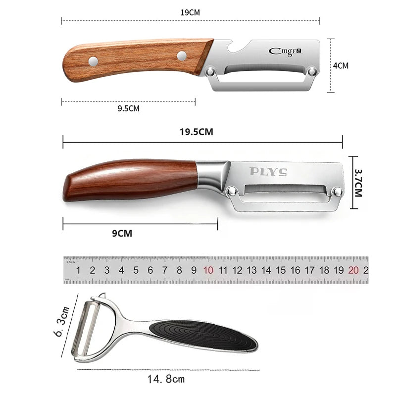 Kitchen Peeler Stainless Steel Multi-Function Kitchen-Specific Peeler for Slicing Fruit and Vegetables Kitchen Accessories