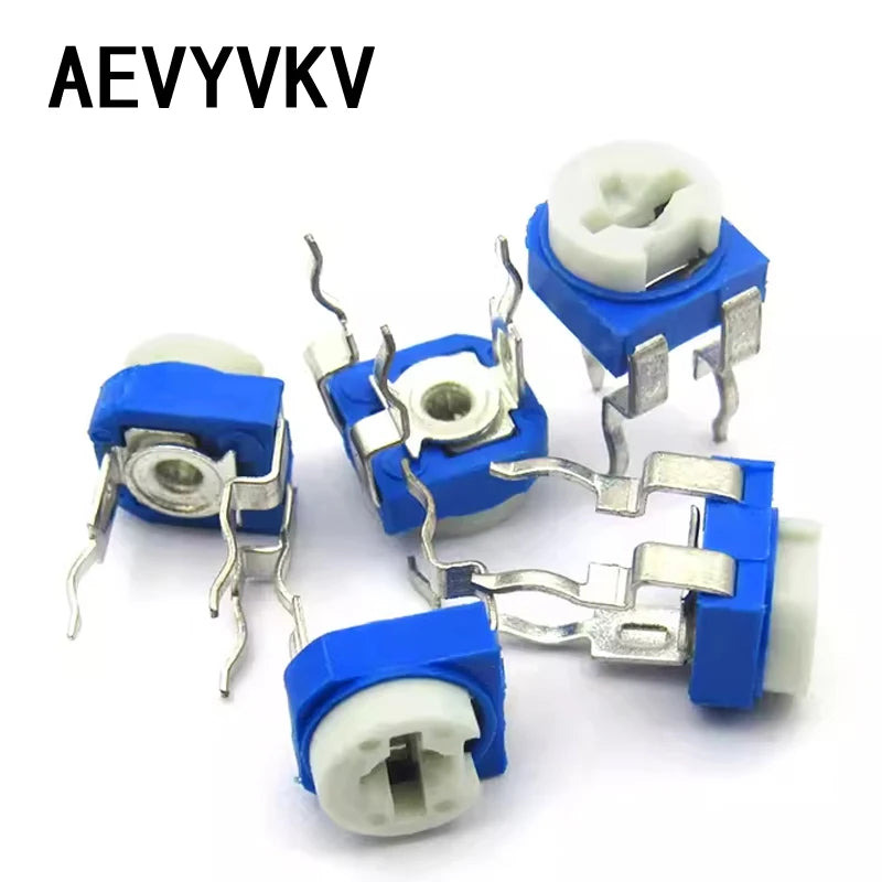 20Pcs RM065 RM-065 Series 100 200 500 1K 2K 5K 10K 20K 50K 100K 200K 500K 1M Ohm Trimpot Trimmer Potentiometer Variable Resistor