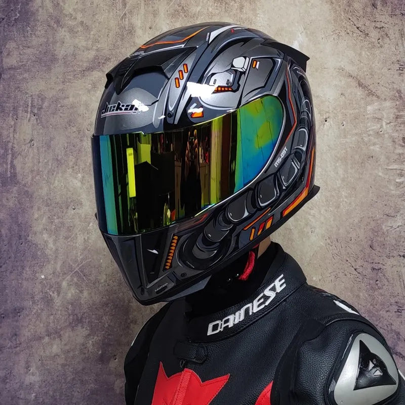 Best selling motorcycle helmet double lens built-in sun visor racing full helmet cascos DOT approved motocross helmet capacete
