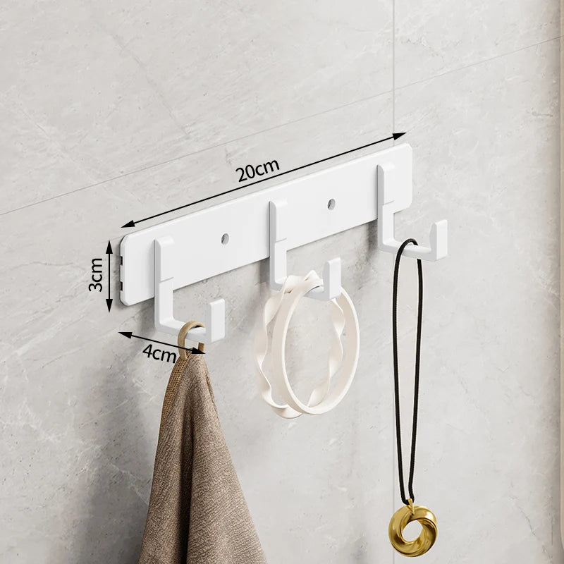 Hook White Towel Hook For Bathroom Clothes Coat Hook Bedroom Robe Hook Livingroom Kitchen Accessori