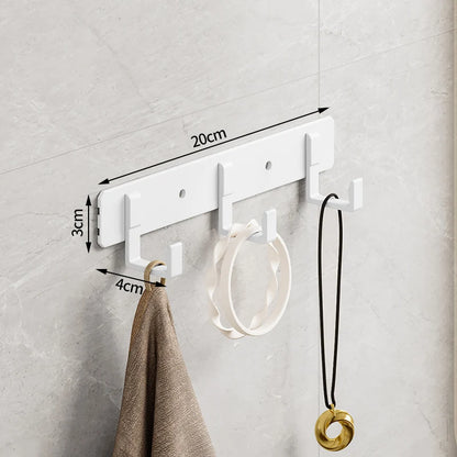 Hook White Towel Hook For Bathroom Clothes Coat Hook Bedroom Robe Hook Livingroom Kitchen Accessori