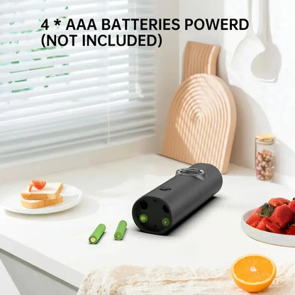 1pcs/2pcs Electric battery Automatic Salt And Pepper Grinder Set Rechargeable Gravity Spice Mill Adjustable Kitchen Tools