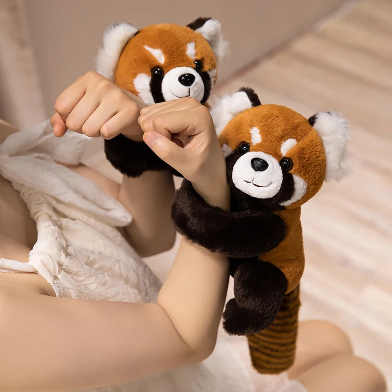 Highland Cow  Red Panda Plush Backpacks Cute Panda Plushies Kawaii Clap Ring Wristband Halloween Birthday Gifts