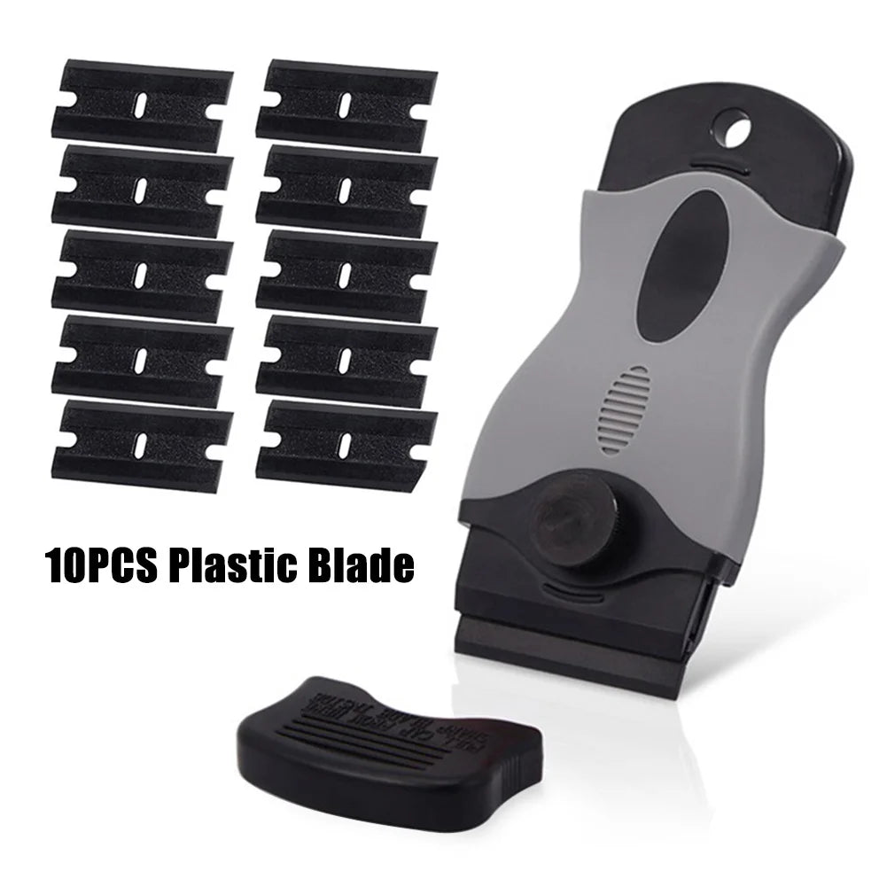Scraper Blade Tool Auto Film Sticker Glue Ice Remover Razor Window Gap Glass Ceramic Kitchen Home Car Cleaner Squeegee Knife