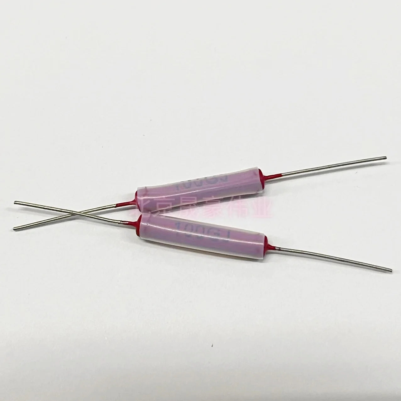 1Pcs RI40 high-voltage glass glazed resistor3W 50G 100G 200G 500G 1T 10T5% 5.3*28 non-inductive high-frequency Dahongpao ceramic
