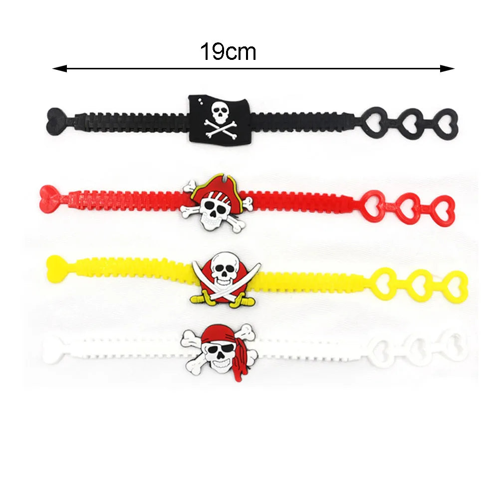 Pirate Party Supplies Favors Pirate Bracelets Rings Wristband Pirate Theme Birthday Party Favors Decorations Gift Filler Bag